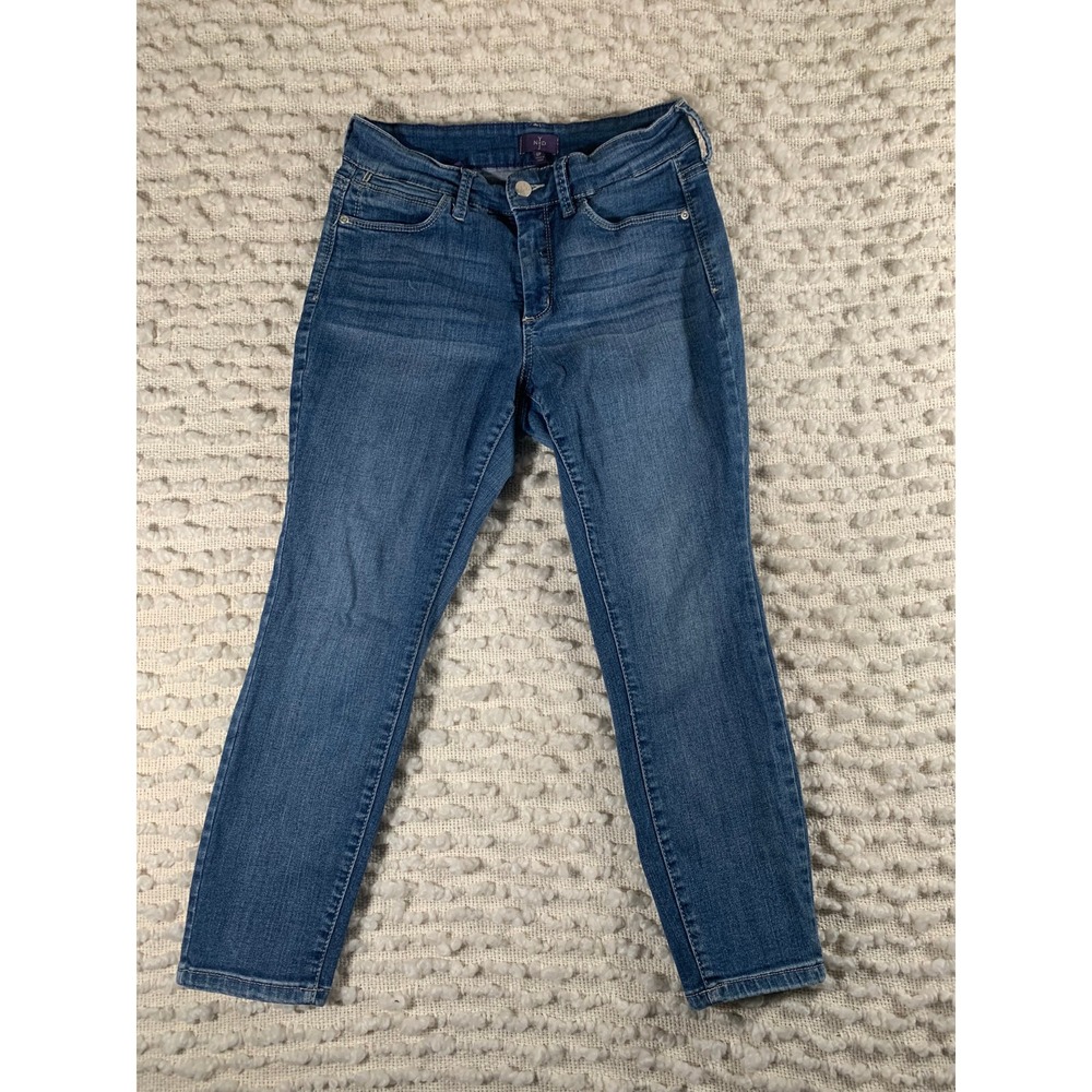 NYDJ Not Your Daughters Jeans Womens 6P Blue Skinny Denim Petite Medium Wash